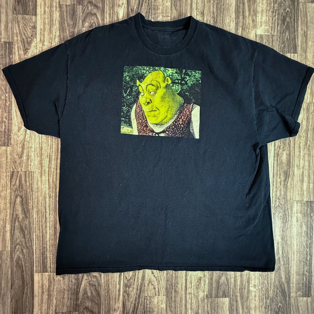 Shrek Meme Graphic Tee Black T-Shirt DreamWorks Adult Unisex Funny OG Shirt XL